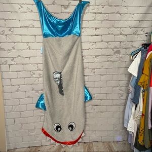 Snuggie Gray and Blue Shark